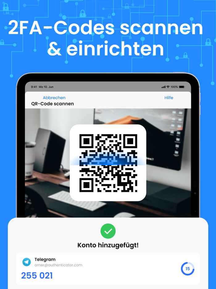 Authenticator App  Scan and 2FA