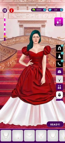 Girl Fashion Makeover Game iPhone screenshot