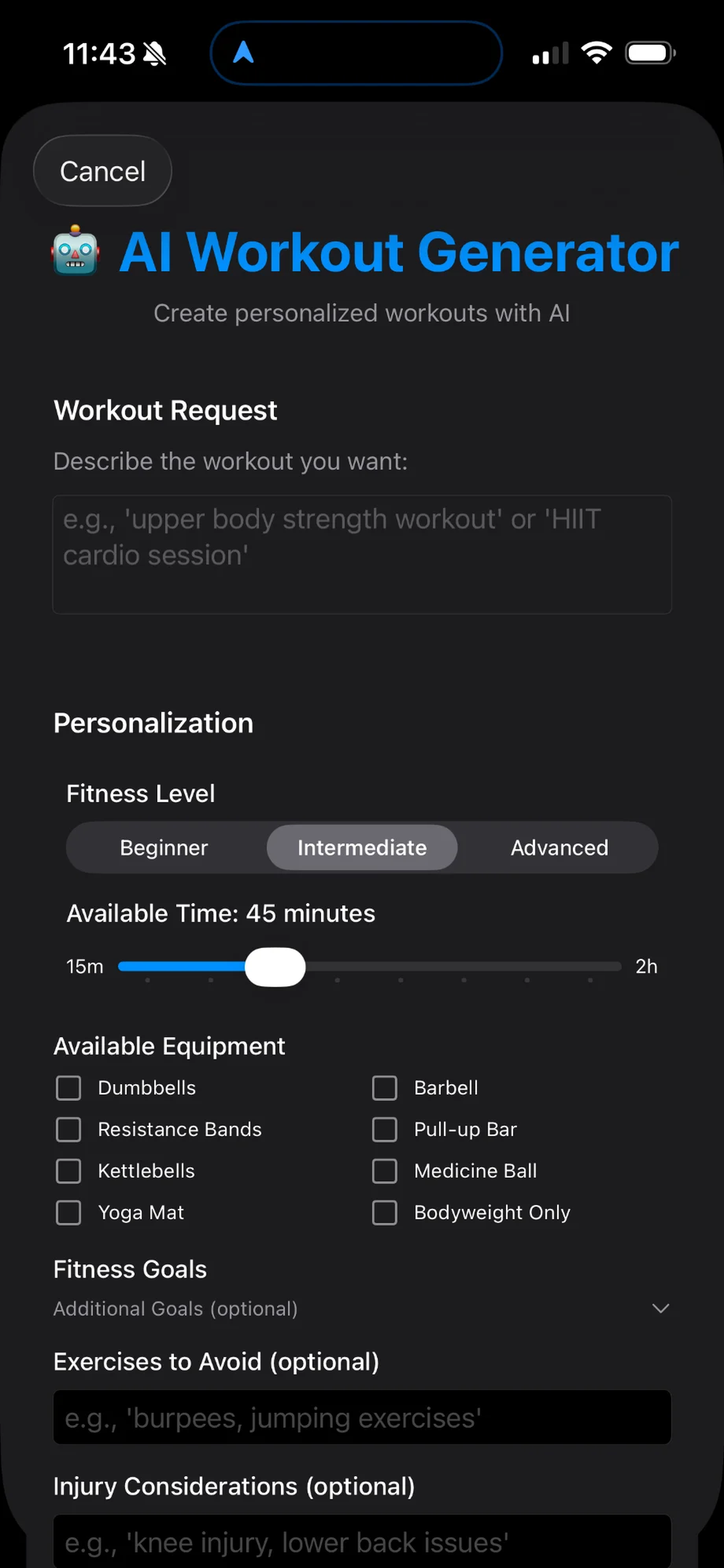 Gym Spark: AI Fitness Tracker screenshot 3
