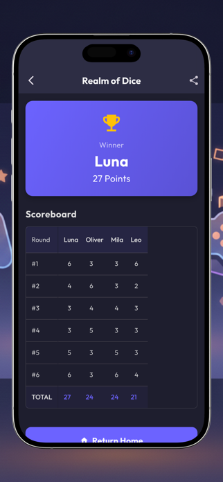 Scoreboard for GameNight Screenshot 2 of 4