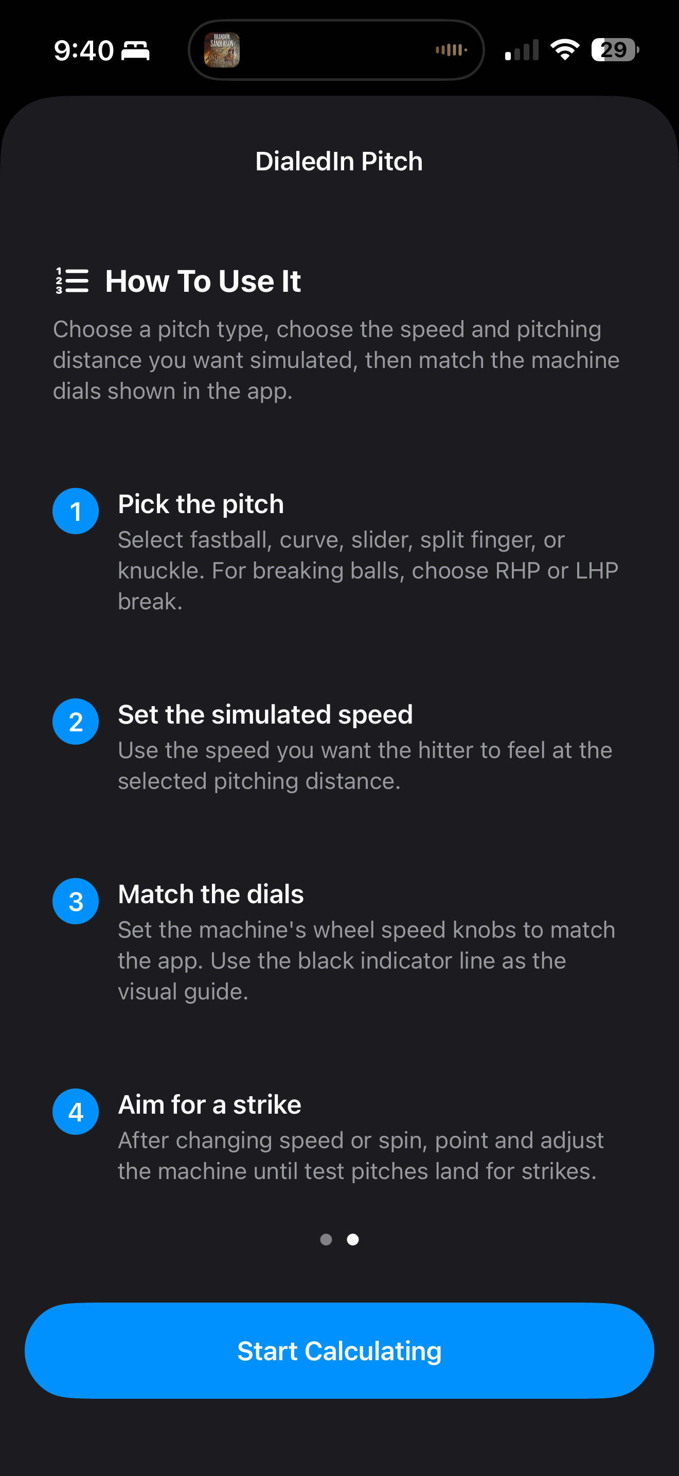 DialedIn Pitch Calculator screenshot 4