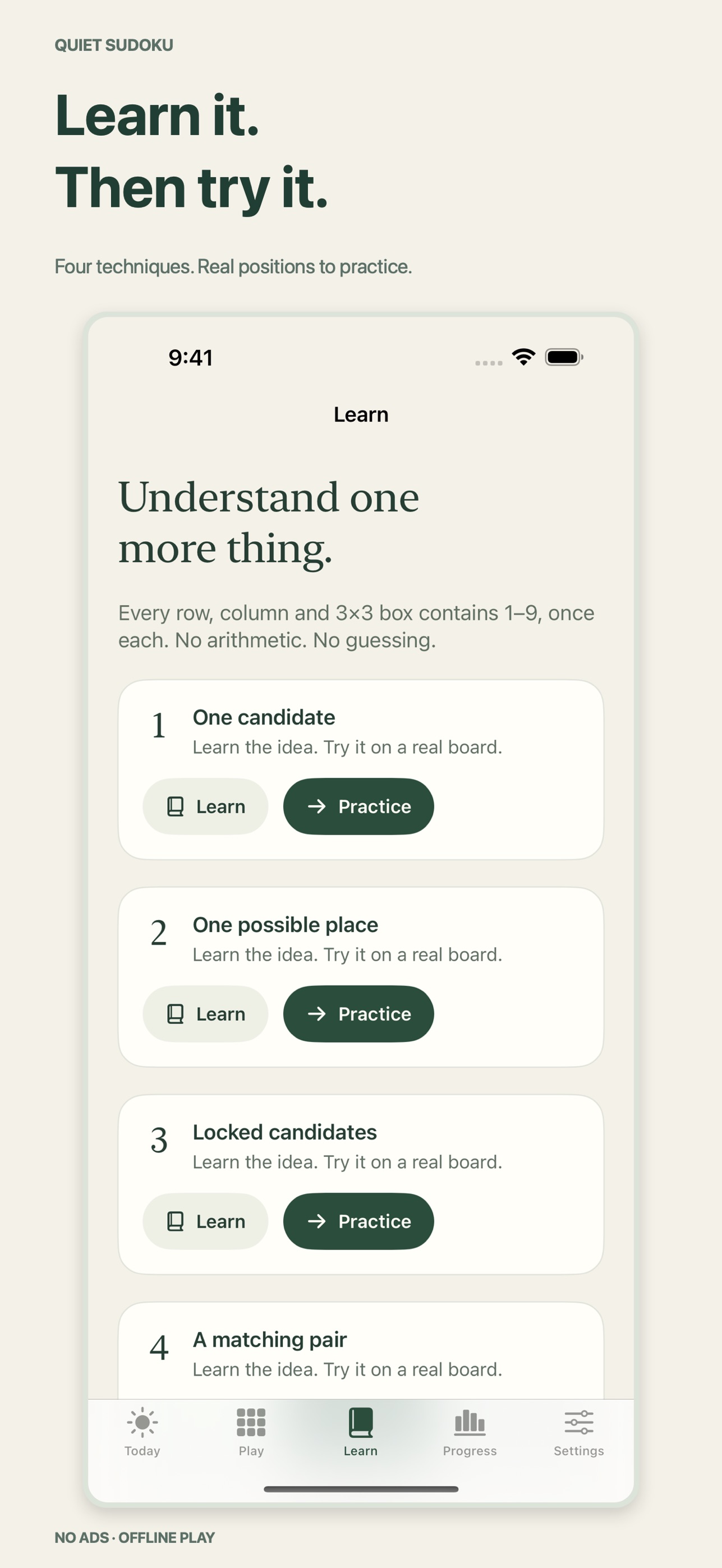 Screenshot 5 of Quiet Sudoku: Classic Puzzles