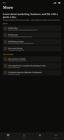 Alex Hormozi Quotes iPhone screenshot
