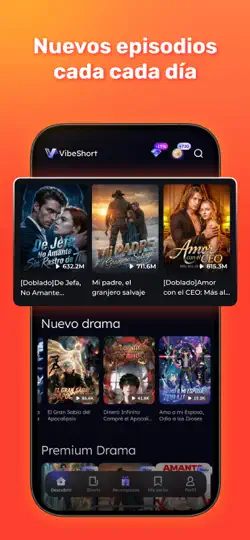 Captura de pantalla de VibeShort: AI Comic Dramas en iPhone 4