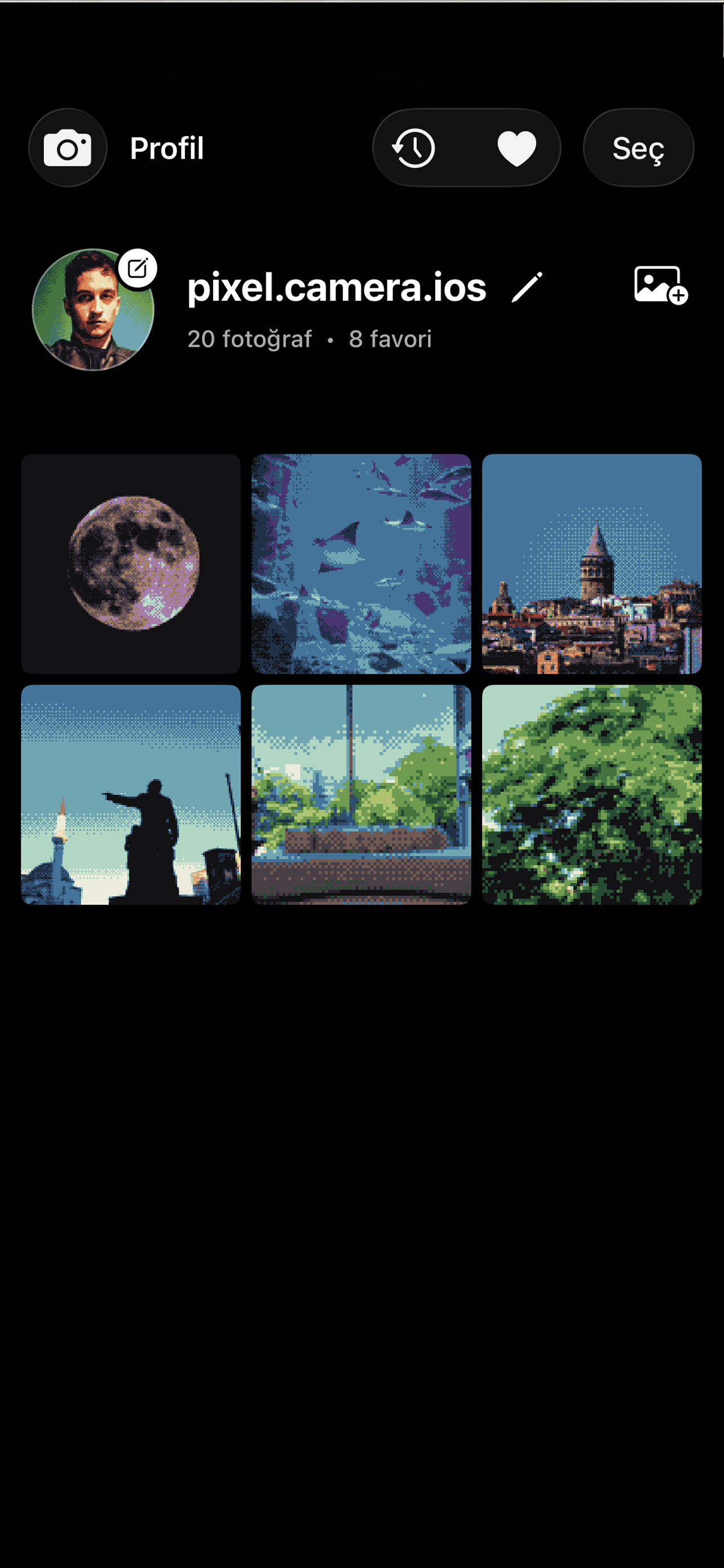 Pixel Camera (0.004MP) screenshot 4