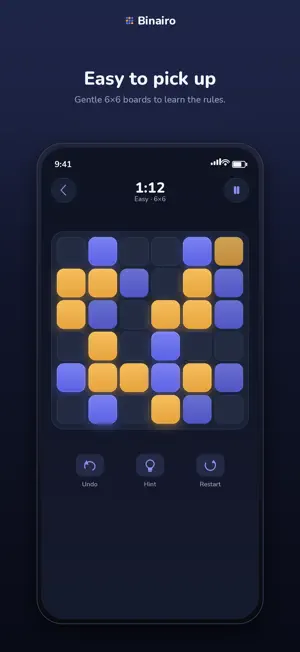 Binairo - Logic Puzzle screenshot 1