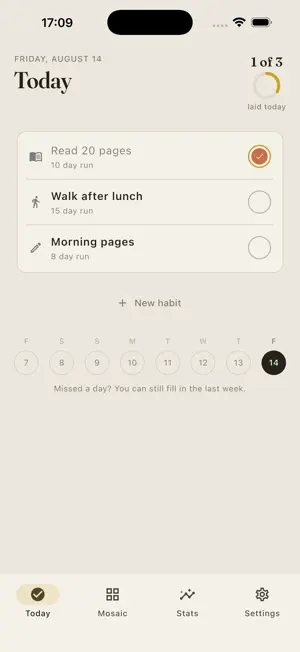Tessera: Habit Mosaic Tracker screenshot 1