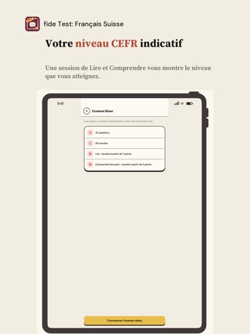 fide Test: Français Suisse iPad screenshot
