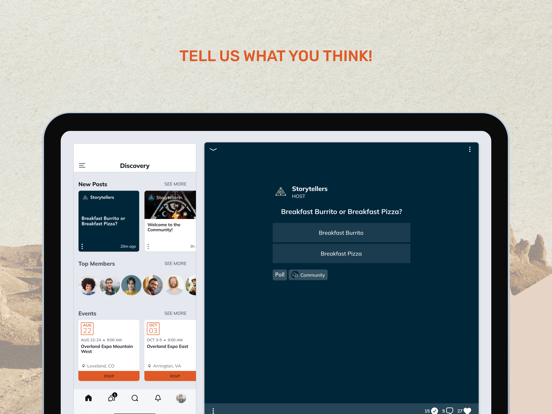 The Storytellers App iPad screenshot 4 - Social Networking app