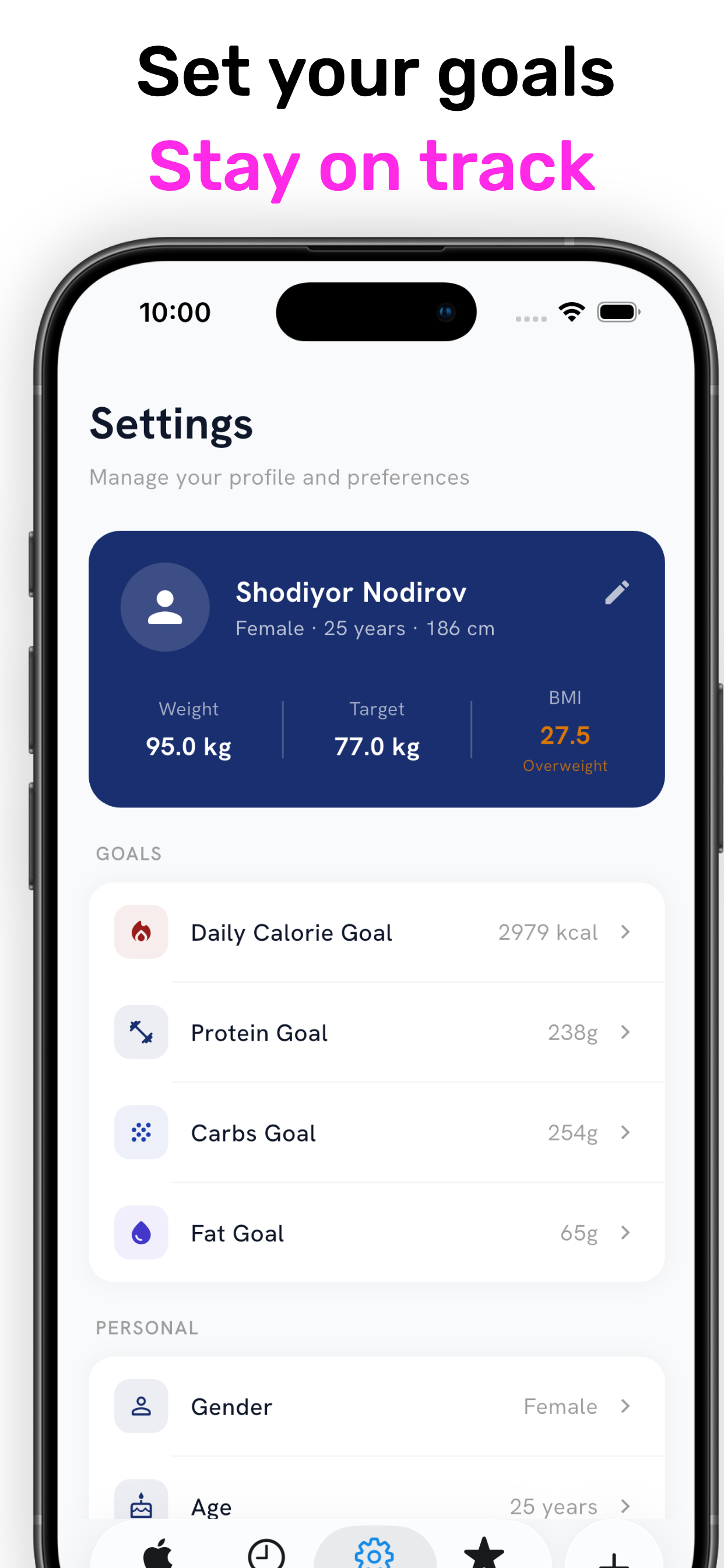 Calio - Eat & Track screenshot 4