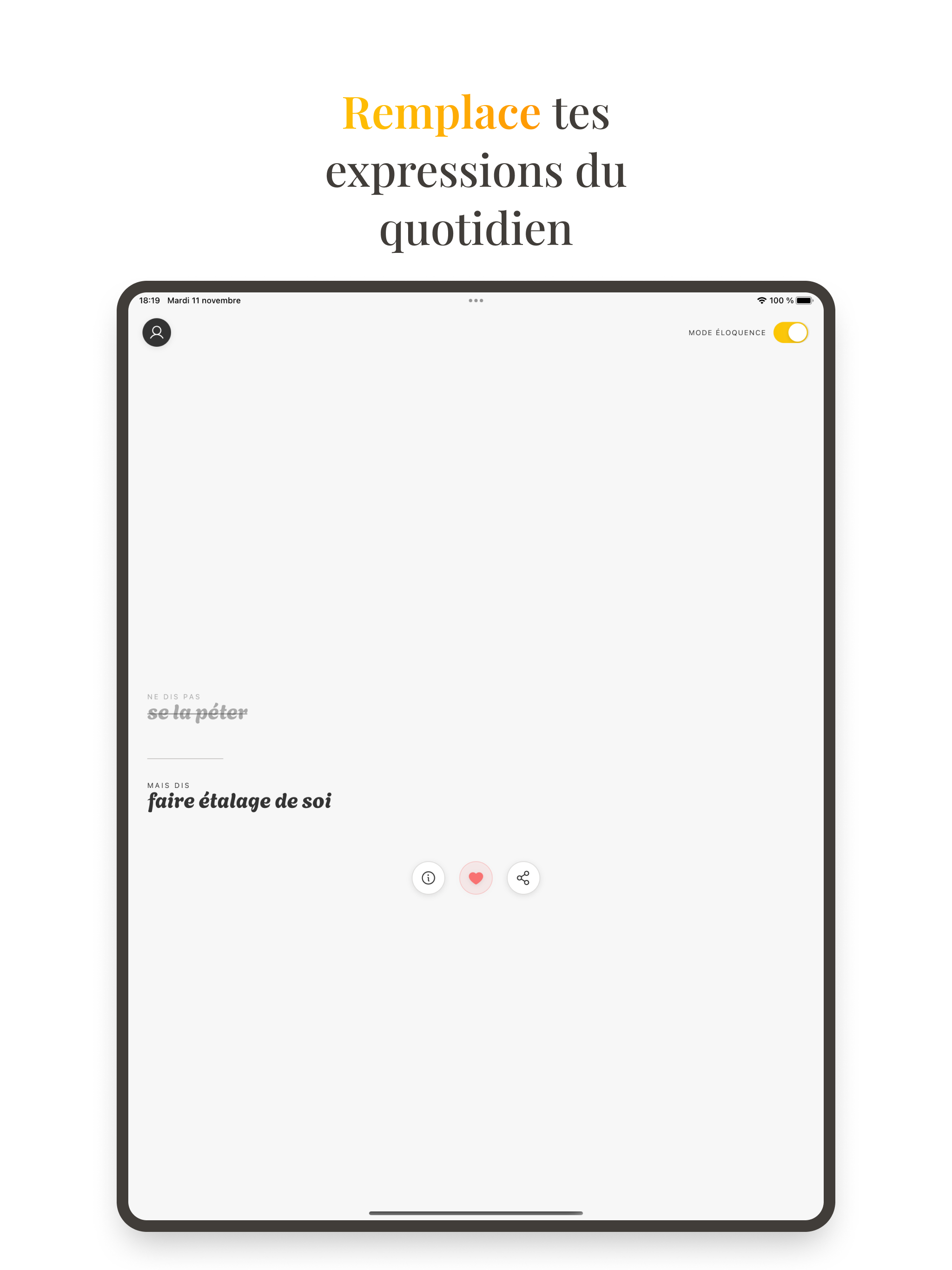 Eloqus : Vocabulaire français
