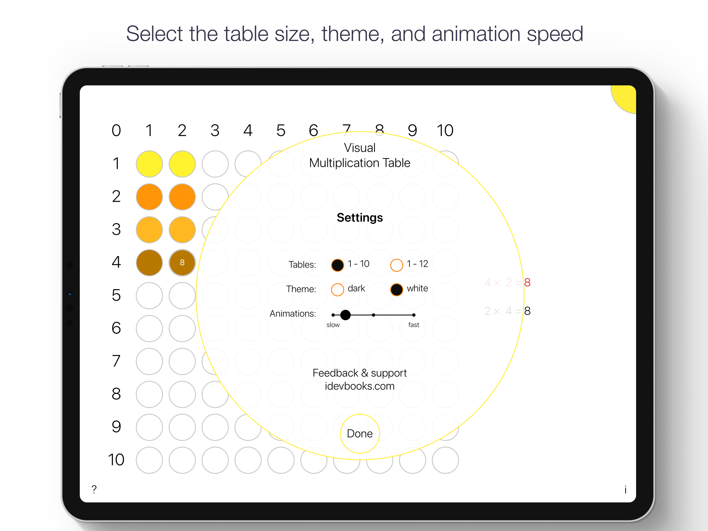 Visual Multiplication Table screenshot 9