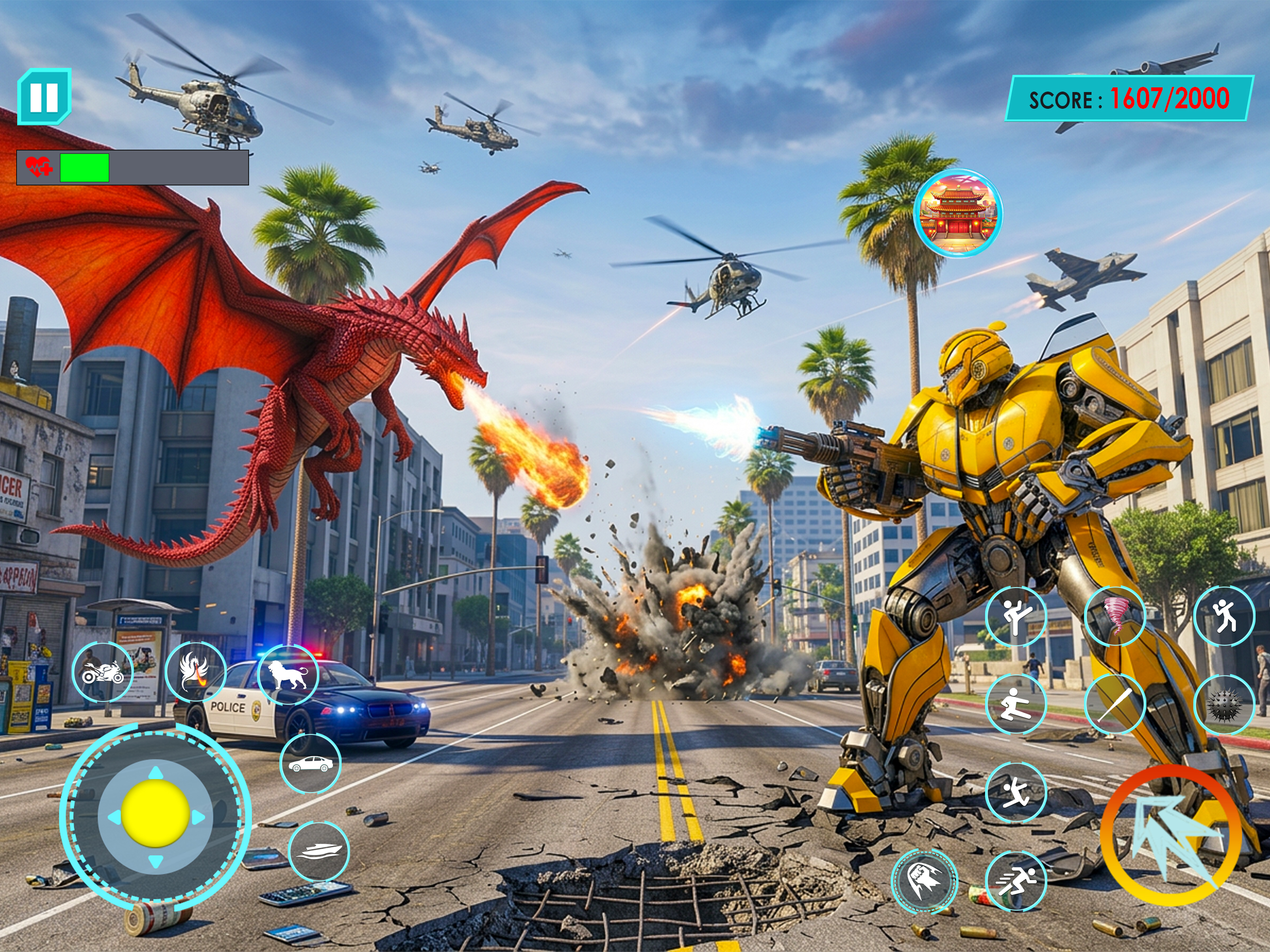 Robot Car Transform Wars Game screenshot 10