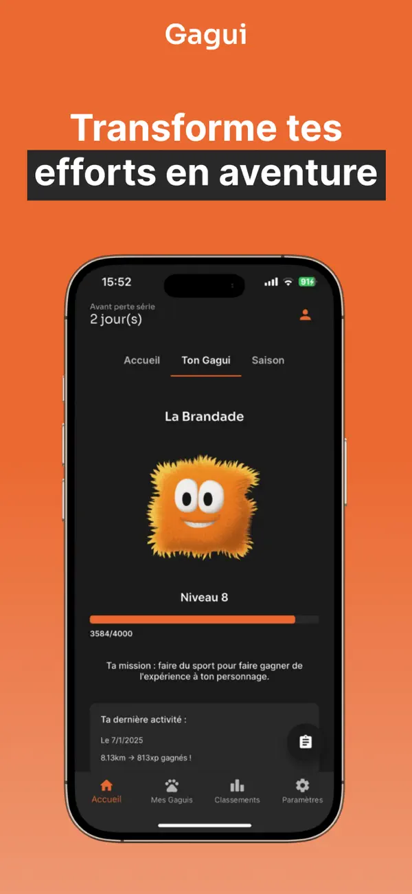 Screenshot #1 pour Gagui - Compagnon Sportif