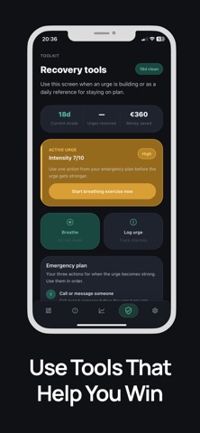 ResetBet — Quit Gambling iPhone screenshot