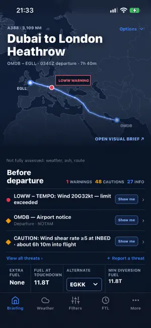 NOTIME – LIDO Pilot Briefing screenshot 1
