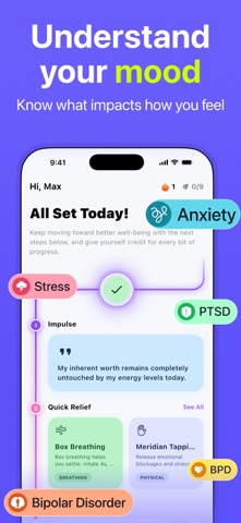 Dypa: Mood Tracker & Bipolar iPhone screenshot