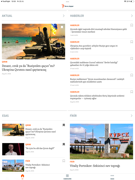 Крым.Реалии iPad screenshot 1 - News app