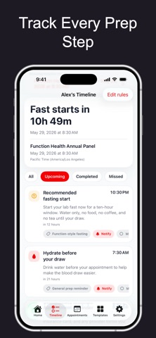 LabReady: Fasting Tracker iPhone screenshot