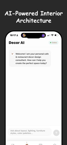 AI Cafe & Restaurant Decor iPhone screenshot