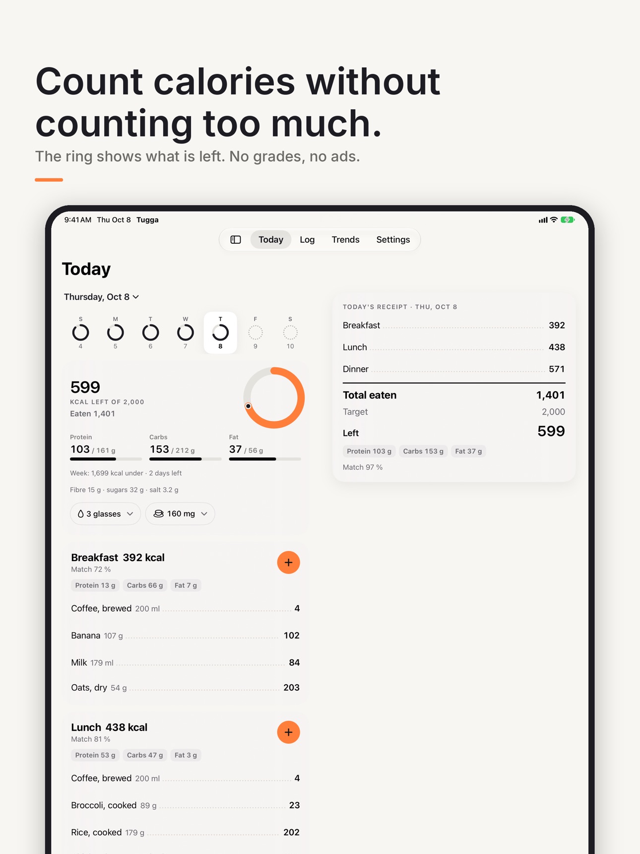 Screenshot 6 of Tugga: Calorie & Macro Log