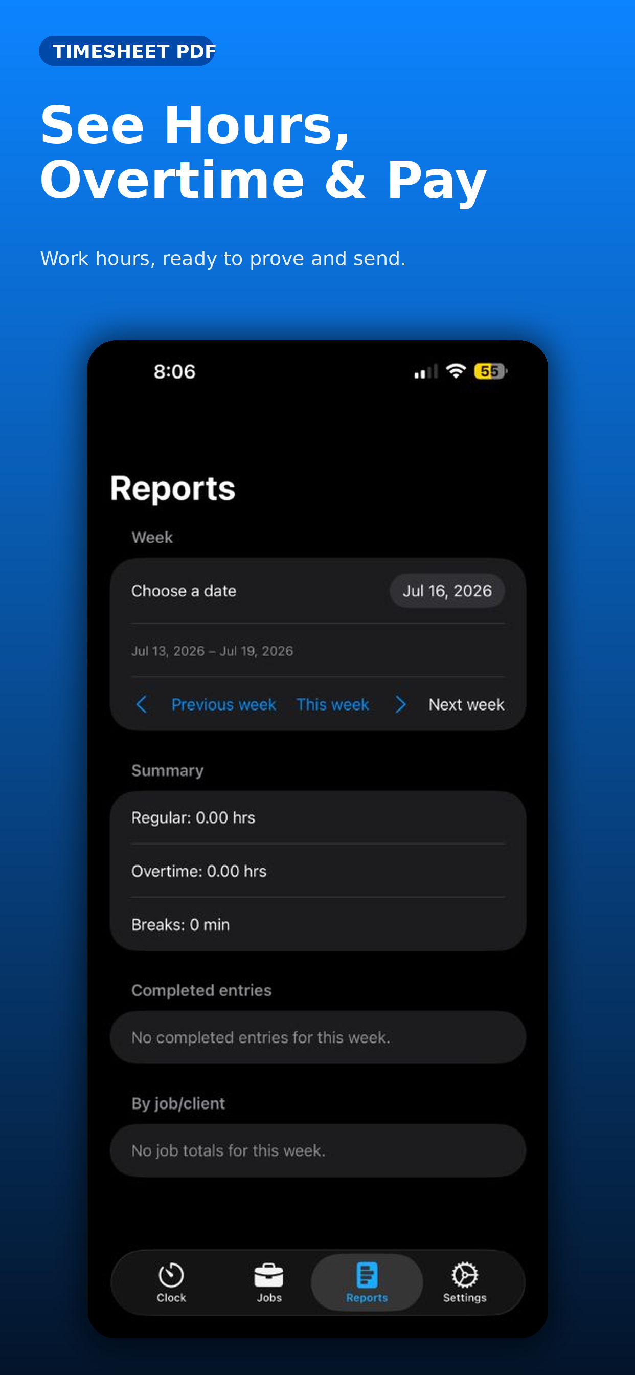 Timesheet PDF: Work Hours screenshot 2