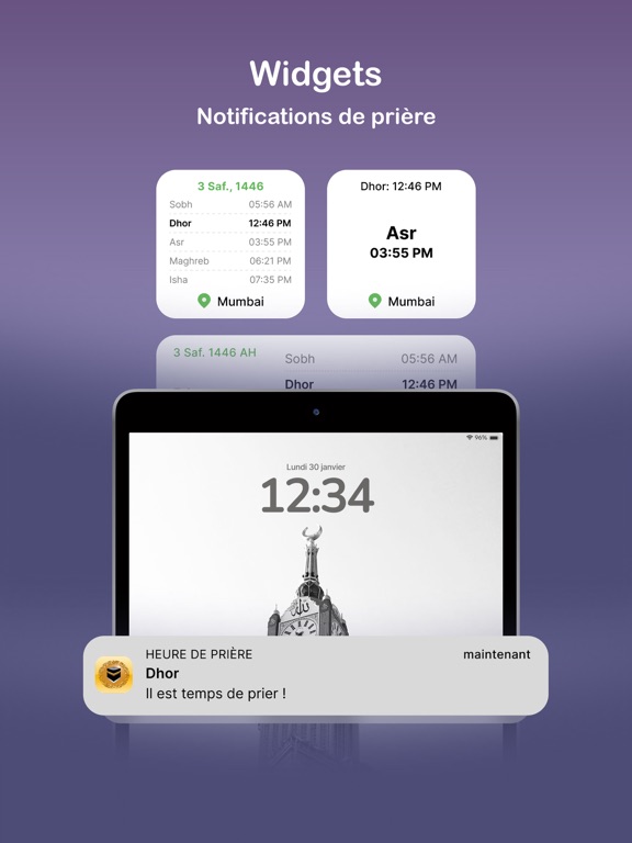 Screenshot #6 pour Horaires de prière et Qibla