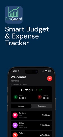 FinGuard: Budget manager Screenshot 1 of 10