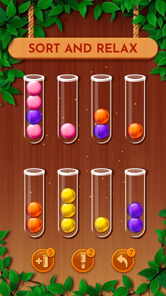 #10. Woody Sort: Ball Sort Puzzle (iOS) От: UNICO STUDIO