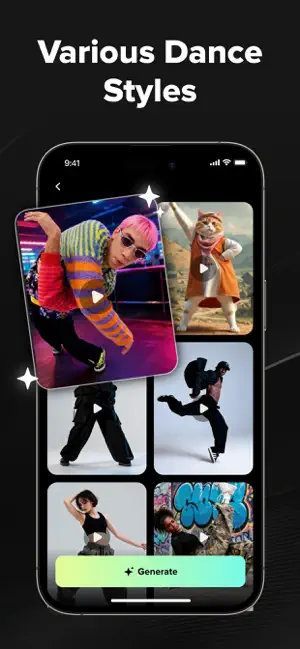 Genova: AI Dance Video Maker iPhone screenshot 1
