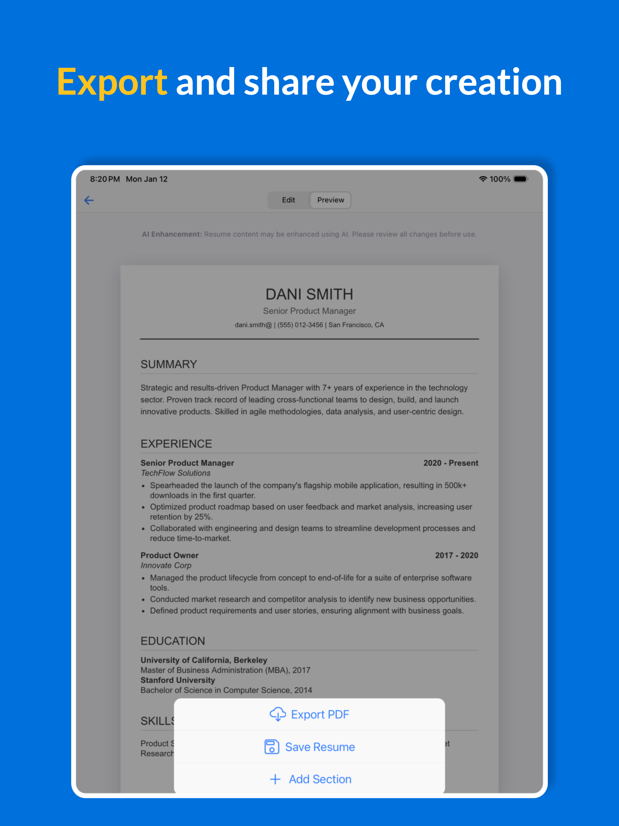 Resume Flow AI screenshot 9