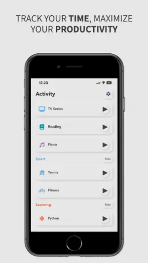 Trackly: Time Tracker & Focus screenshot 1