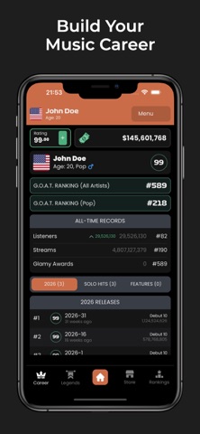 Music Superstar Career Tycoon iPhone screenshot