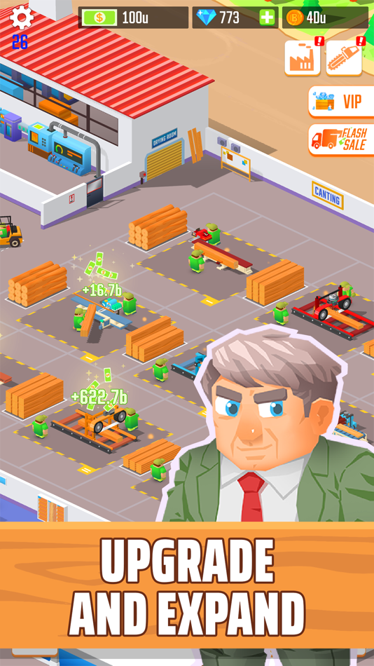 #8. Idle Lumber Empire - Wood Game (iOS) Bởi: AppQuantum Publishing Ltd
