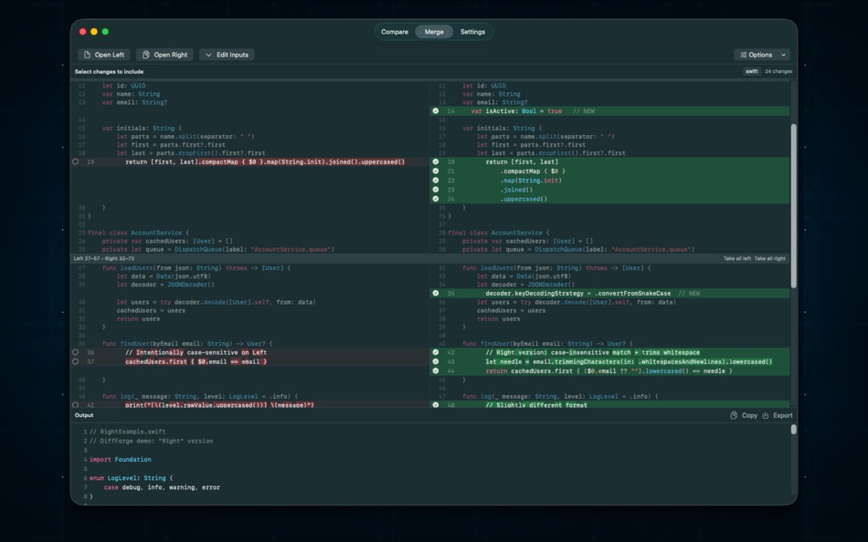 #2. Diff Forge (macOS) 由: MARITIME MASTER LIMITED