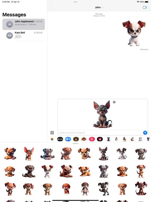 Screenshot #5 pour Evil Puppy Stickers