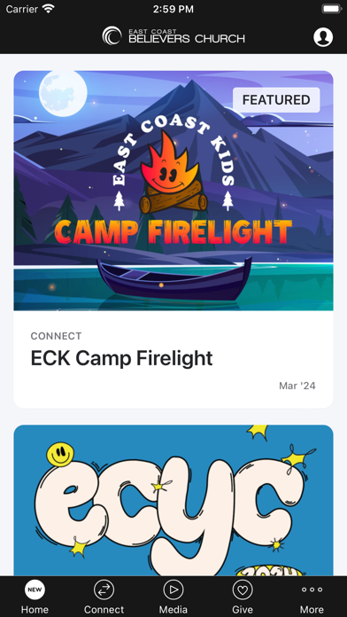 East Coast Believers App Screenshot