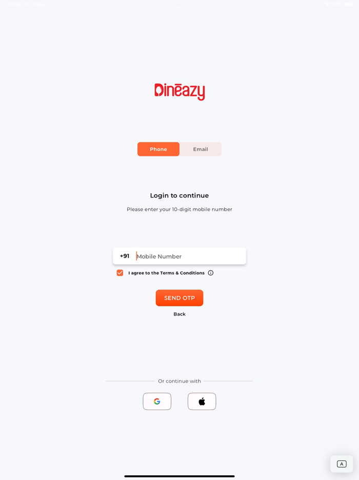 Dineazy Scan, Order, Enjoy