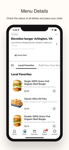 Elevation Burger VA screenshot