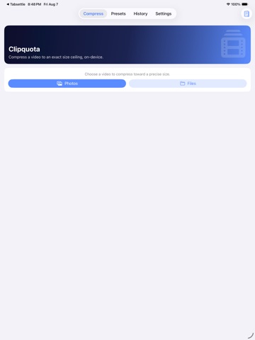 Clipquota: Exact Video Size screenshot 2