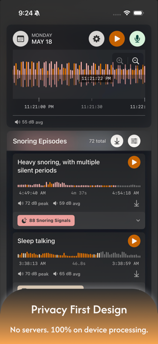Snore Timeline: Sleep Tracker Screenshot 9 of 9