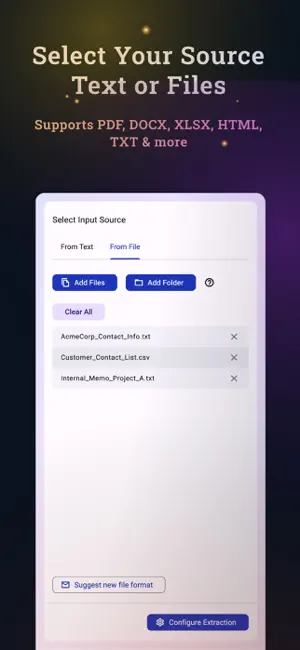 DataSieve: Text to Data screenshot 3