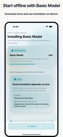 Offline AI Translator & Chat Screenshot 5 of 8