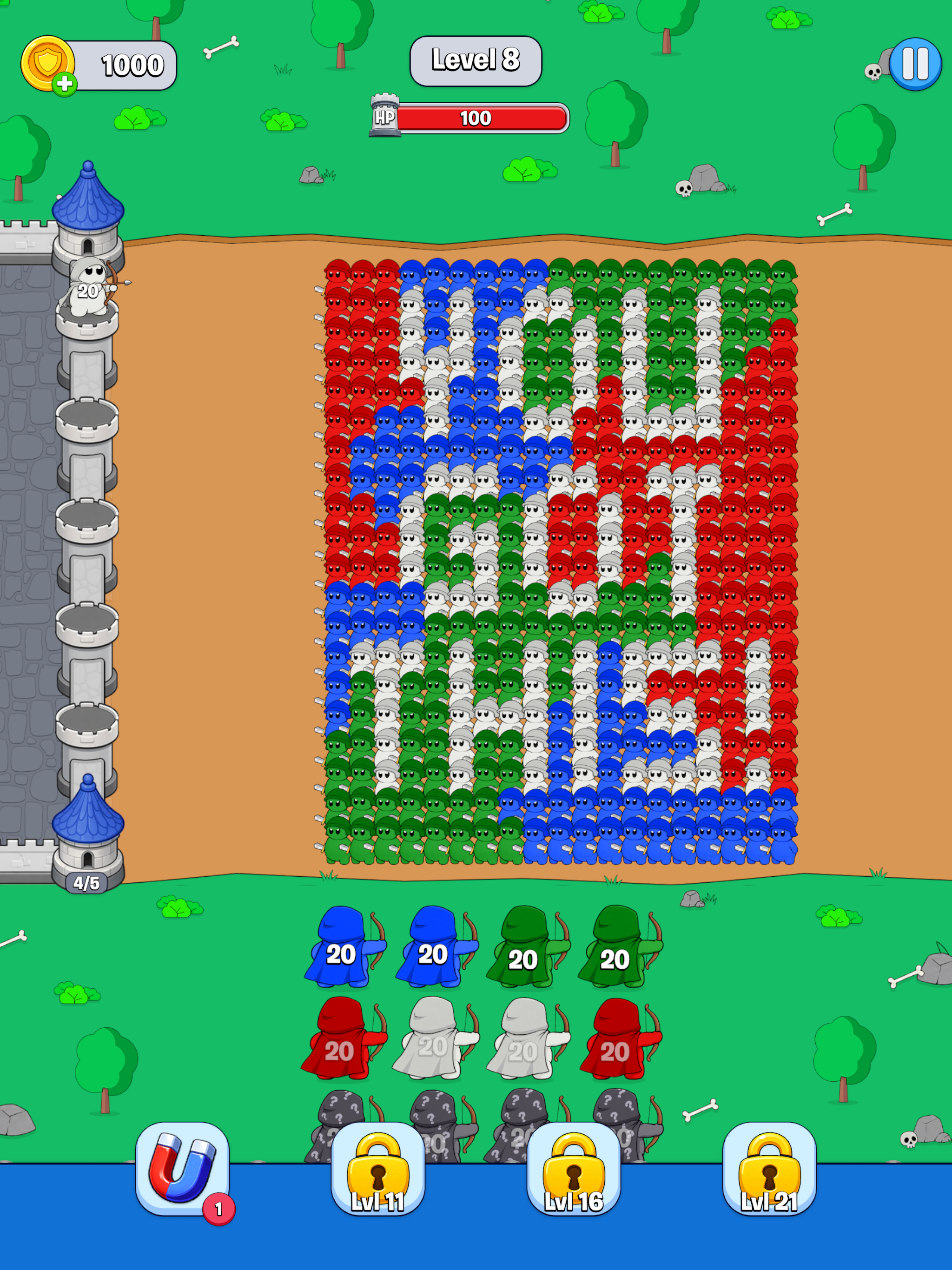 Rainbow Rush: Color Defense