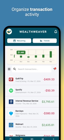 Wealth Weaver: Budget Tracker Screenshot 2 of 6