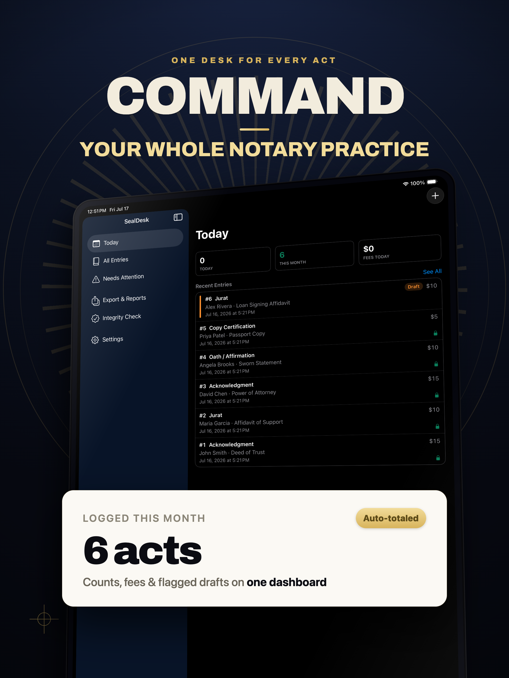 SealDesk - Private Notary Log screenshot 11