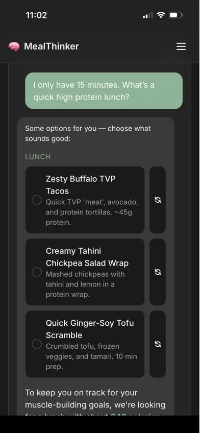 MealThinker: AI Meal Planner screenshot 1