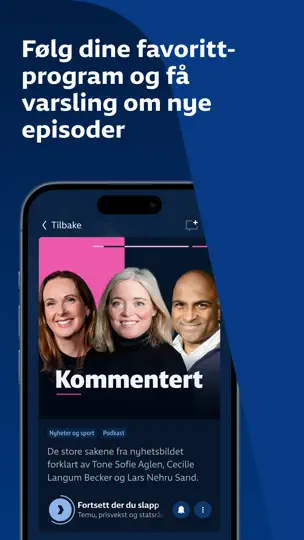 Capture d'écran de NRK Radio sur iPhone 2