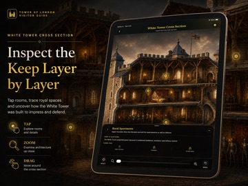 Tower of London Visitor Guide iPad screenshot