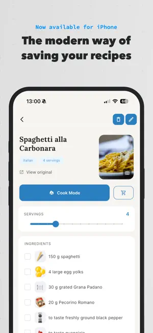 Sift: Save Video Recipes screenshot 1